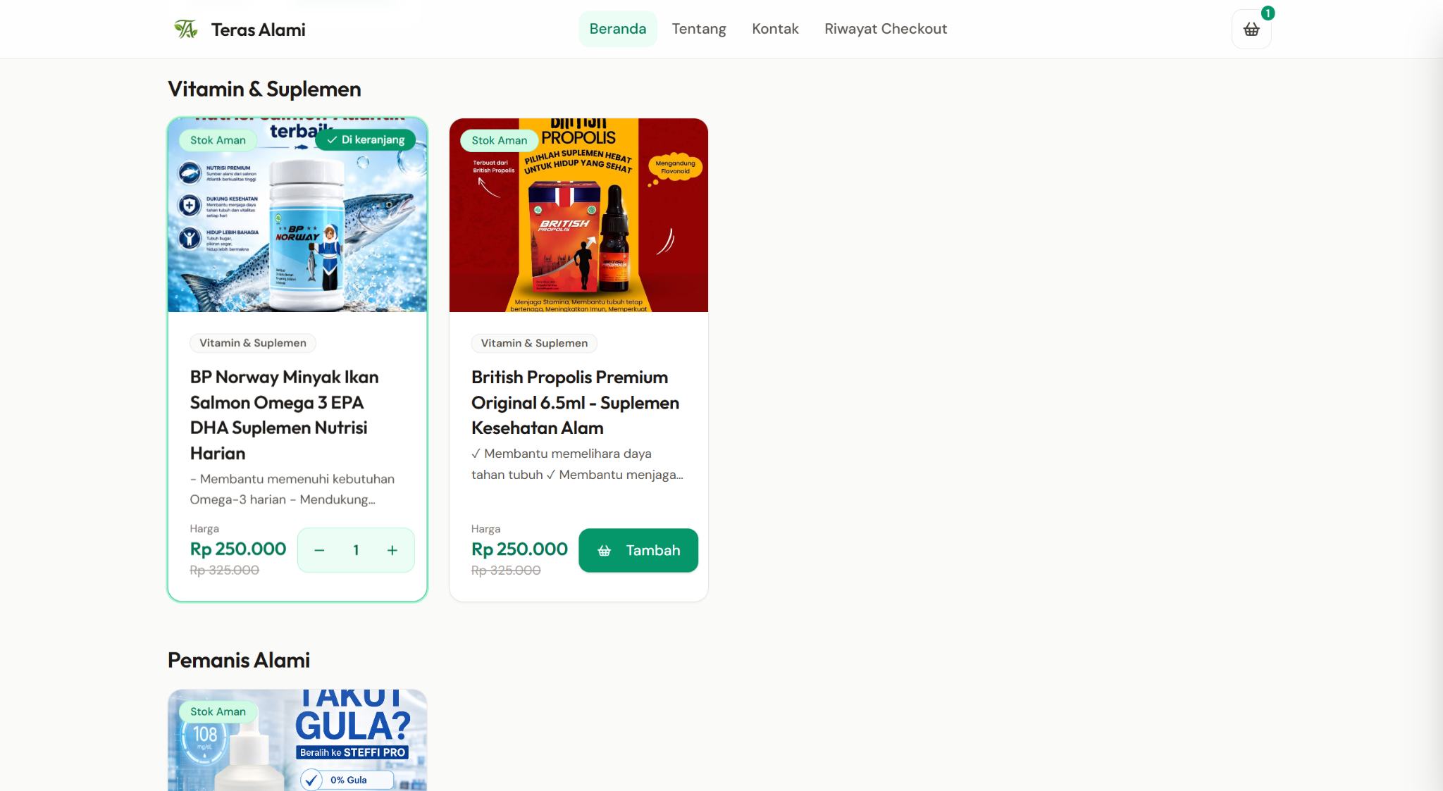 Teras Alami E-Commerce Platform